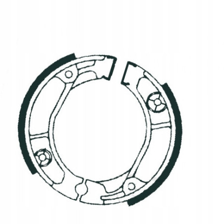SZCZĘKI HAMULCOWE EBC DO MOTOCYKLA PEUGEOT VIVACITY 50 VIVACITY50 2008-2018