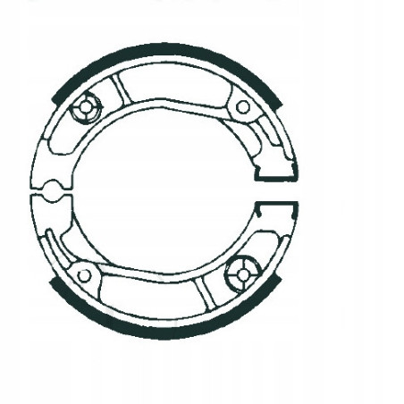 SZCZĘKI HAMULCOWE EBC DO MOTOCYKLA HONDA C 125 C125 A SUPER CUB 2018-2024
