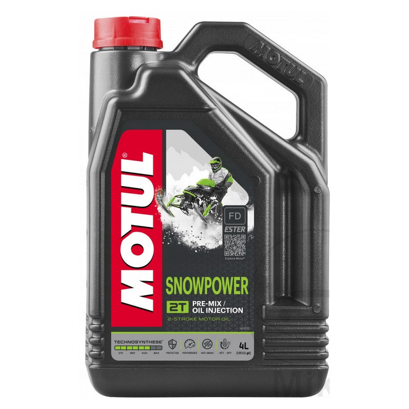 OLEJ DO SKUTERA ŚNIEŻNEGO MOTUL SNOW POWER 2T -45°C 4L ORYGINAŁ PÓŁSYNTETYK