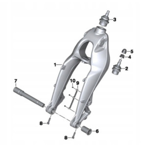 ŁĄCZNIK PRZEGUB KULOWY SWORZEŃ WAHACZA GÓRNY 31447694429 BMW K 1300 S 09-15