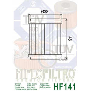 FILTR OLEJU HIFLOFILTRO HF141 DO MOTOCYKLI GASGAS HMMOTO