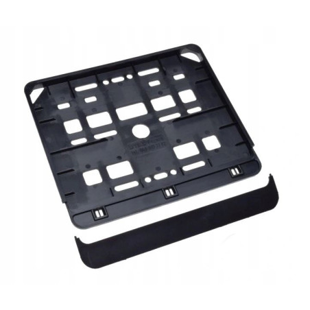 RAMKA TABLICY REJESTRACYJNEJ MOTOCYKLOWA CZARNA BEZ NADRUKU