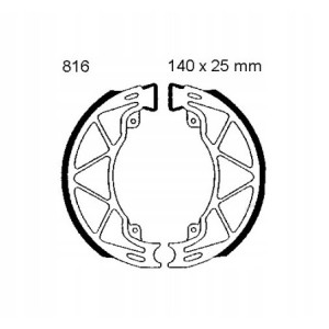 SZCZĘKI HAMULCOWE EBC DO MOTOCYKLA DERBI VARIANT 50 2T SPORT 2012-2017