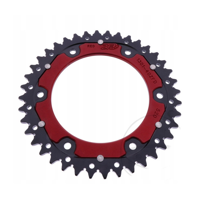 ZĘBATKA TYLNA ZF DUAL CZERWONA 40 zębów HONDA CRF300 L CRF300 RALLY
