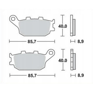 KLOCKI HAMULCOWE GALFER HONDA CB750 92-03