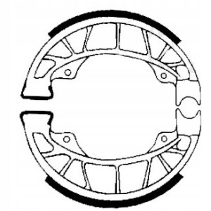 SZCZĘKI HAMULCOWE EBC DO MOTOCYKLA VESPA S 50 S 125 S50 S125 2007-2014