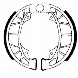 SZCZĘKI HAMULCOWE EBC DO MOTOCYKLA VESPA PRIMAVERA 50 2T 2014-2018