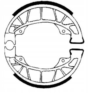 SZCZĘKI HAMULCOWE EBC DO MOTOCYKLA VESPA ET4 125 1996-2005