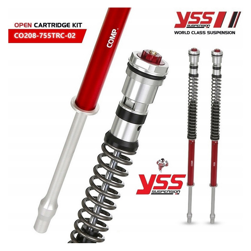 ZESTAW CARTRIDGE ZAWIESZENIE PRZÓD YSS KAWASAKI NINJA 400 2018 - 2022