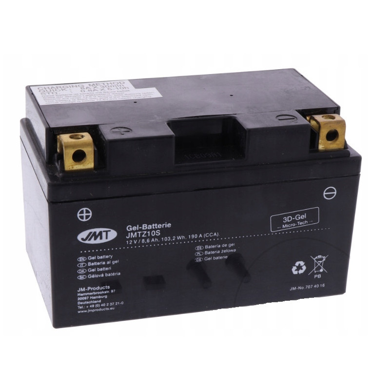 AKUMULATOR ŻELOWY JMT YTZ10S NIEMIECKI GEL BMW