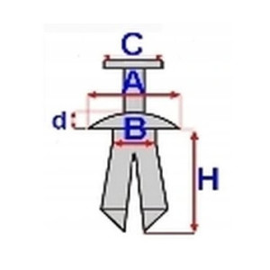KOŁEK MONTAŻOWY HONDA FORZA 125 300 350 750  6mm
