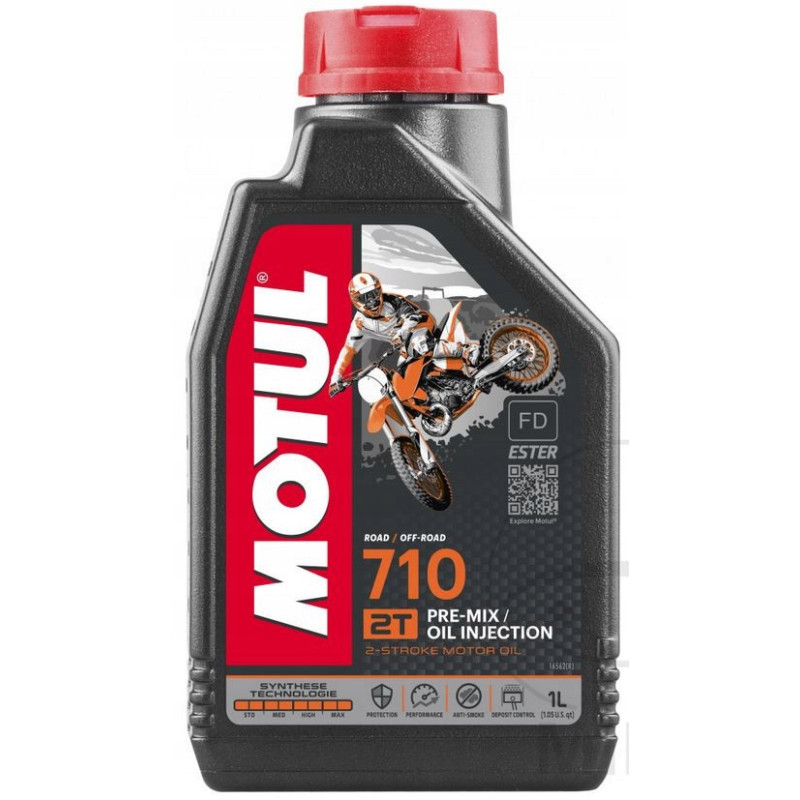 OLEJ SILNIKOWY MOTUL 710 2T DO DOZOWNIKA MIESZANKI SYNTETYCZNY 1L ORYGINAŁ