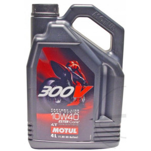 OLEJ SILNIKOWY MOTUL 300V FACTORY LINE RACING 10W40 SYNTETYCZNY 4L ORYGINAŁ
