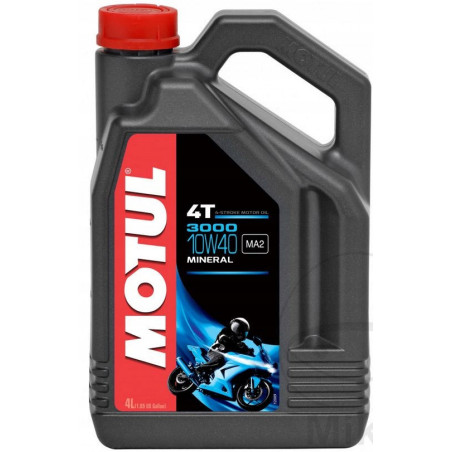 OLEJ SILNIKOWY MOTUL 3000 4T 10W40 4L MINERALNY ORYGINAŁ 4T