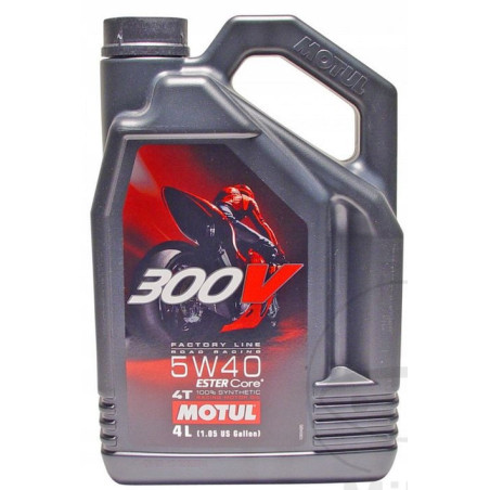OLEJ SILNIKOWY MOTUL 300V ROAD RACING 4T 5W40 4L SYNTETYCZNY ORYGINAŁ 4T