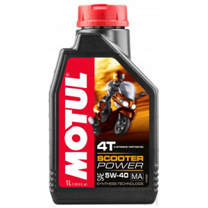 OLEJ SILNIKOWY MOTUL SCOOTER POWER 4T 5W40 1L SYNTETYCZNY ORYGINAŁ 4T