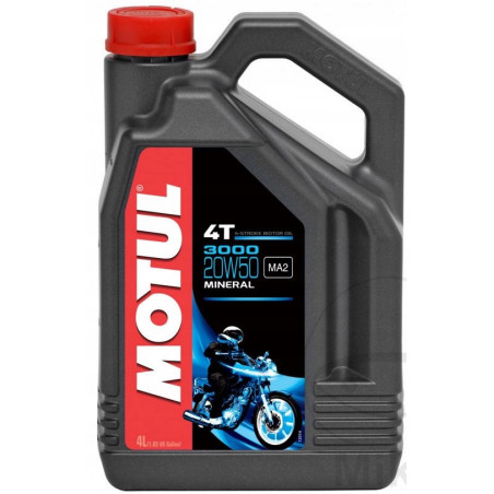 OLEJ SILNIKOWY MOTUL 3000 20W50 4L MINERALNY ORYGINAŁ 4T