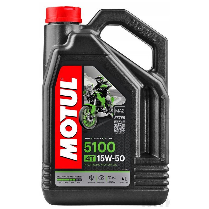 OLEJ MOTOCYKLOWY MOTUL 5100 15W50 4L PÓŁSYNTETYK ORYGINAŁ