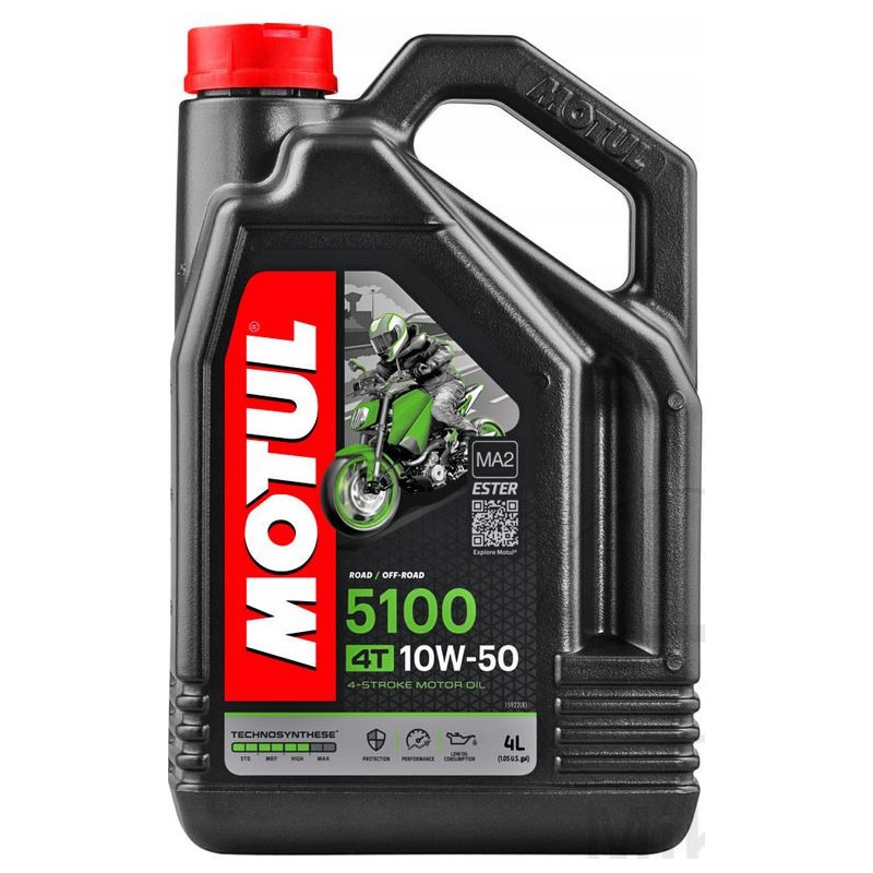 OLEJ SILNIKOWY MOTUL 5100 10W50 4L PÓŁSYNTETYCZNY ORYGINAŁ