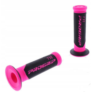MANETKI PROGRIP 732 PINK GUMA GRIPY RÓŻOWE / CZARNE ZAMKNIĘTE