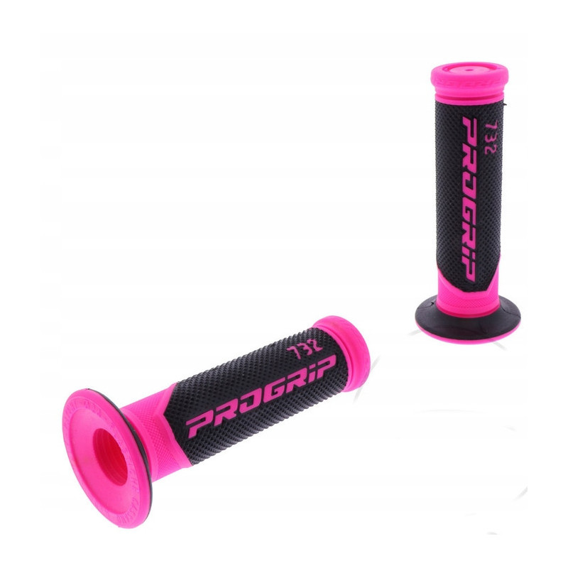 MANETKI PROGRIP 732 PINK GUMA GRIPY RÓŻOWE / CZARNE ZAMKNIĘTE