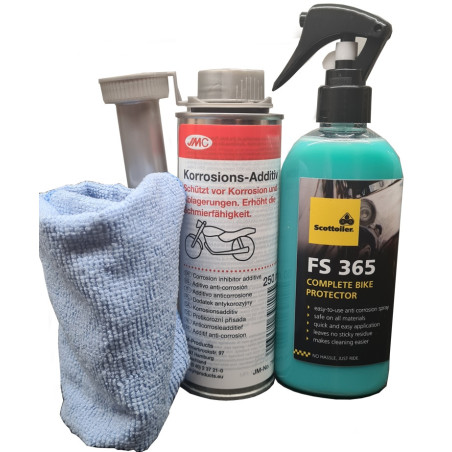 Ochrona motocykla na zimę - preparat antykorozyjny