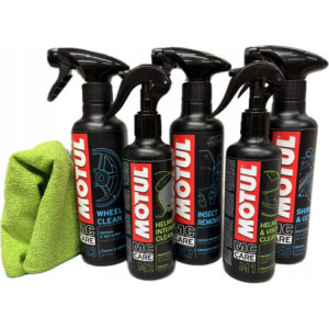 SUPER PREZENT DLA MOTOCYKLISTY ŚWIETNY ZESTAW KOSMETYKÓW MOTUL DO MOTOCYKLA