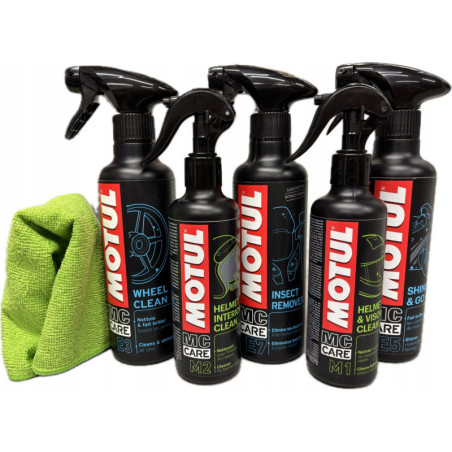 SUPER PREZENT DLA MOTOCYKLISTY ŚWIETNY ZESTAW KOSMETYKÓW MOTUL DO MOTOCYKLA