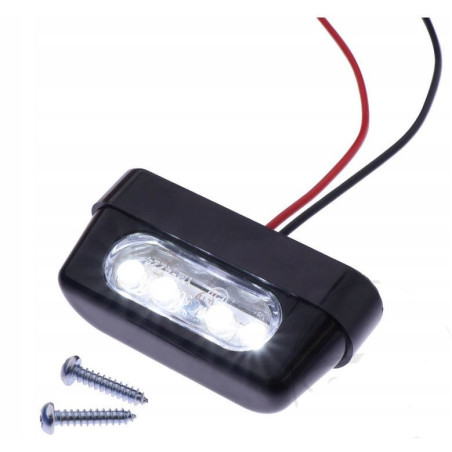 LAMPKA LED PODŚWIETLENIA TABLICY REJESTRACYJNEJ DO MOTOCYKLA HOMOLOGACJA