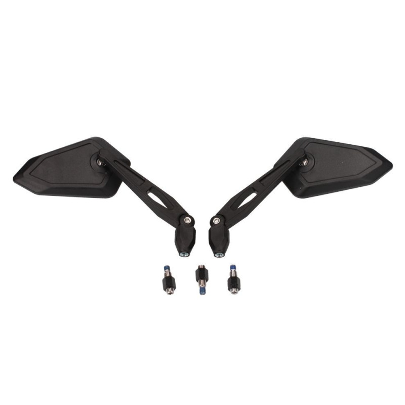 LUSTERKA MOTOCYKLOWE UNIWERSALNE KOMPLET 2SZT Z HOMOLOGACJĄ