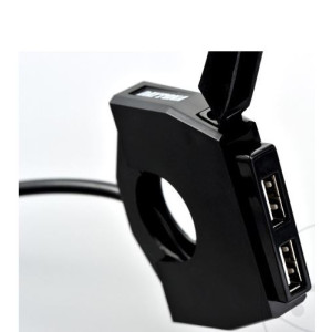ŁADOWARKA 2xUSB NA KIEROWNICĘ MOTOCYKLA DAYTONA SLIM