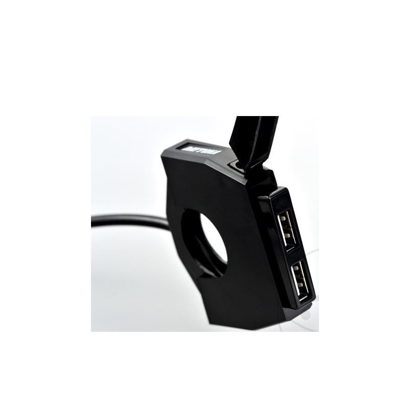 ŁADOWARKA 2xUSB NA KIEROWNICĘ MOTOCYKLA DAYTONA SLIM
