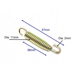 SPRĘŻYNY DO WYDECHU TŁUMIKA MOTOCYKLA 57mm 4sztuki
