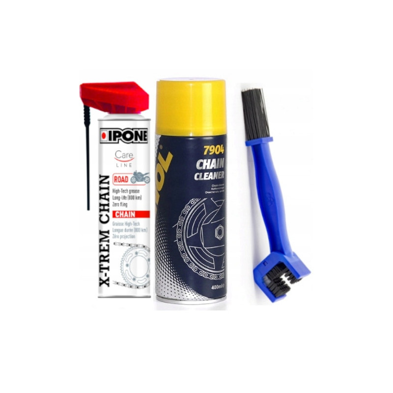 DUŻY KPL SMAR IPONE CLEANER SZCZOTKA ŁAŃCUCHA