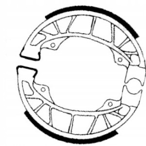 SZCZĘKI HAMULCOWE EBC DO MOTOCYKLA PIAGGIO ZIP 125 ZIP125 II 2000-2003
