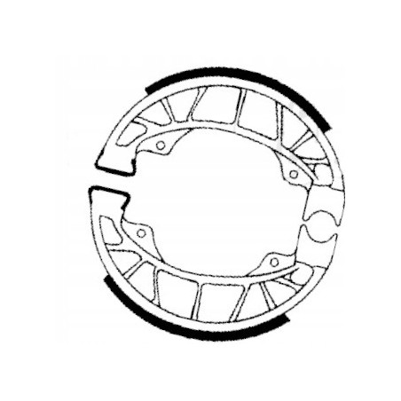 SZCZĘKI HAMULCOWE EBC DO MOTOCYKLA PIAGGIO ZIP 125 ZIP125 II 2000-2003