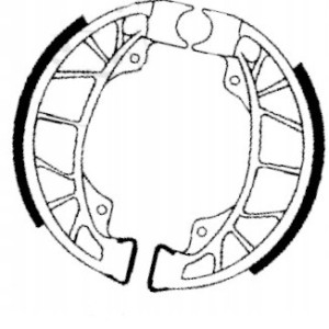 SZCZĘKI HAMULCOWE EBC DO MOTOCYKLA PIAGGIO ZIP 100 ZIP100 2007-2010