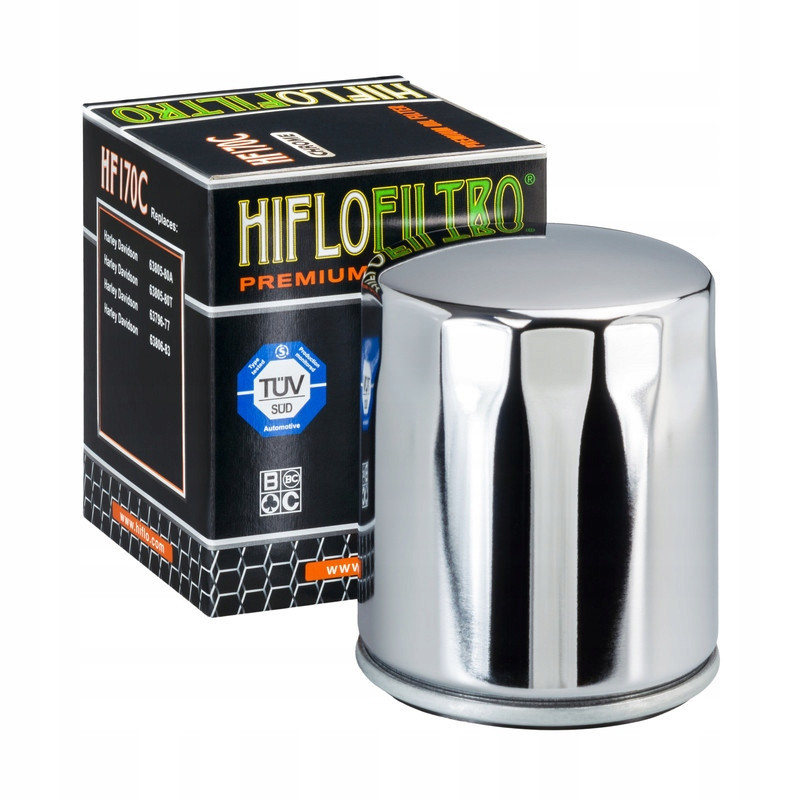 FILTR OLEJU HIFLO HF170C HF-170C CHROMOWANY BUELL