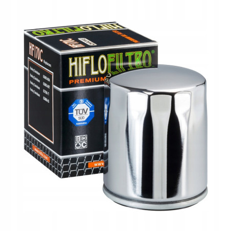 FILTR OLEJU HF170C CHROMOWANY HD HARLEY DAVIDSON