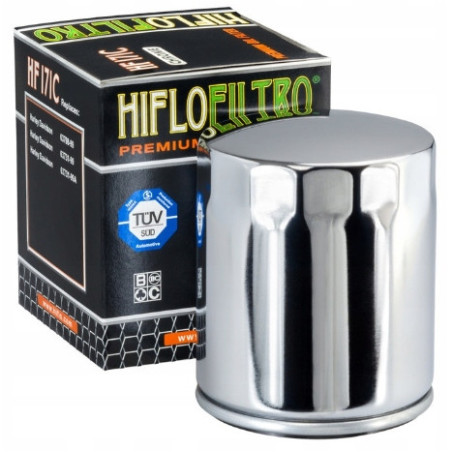 FILTR OLEJU HIFLO HF171C HF 171C BUELL CHROMOWANY