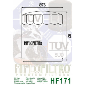 FILTR OLEJU HF 171C HD HARLEY DAVIDSON CHROMOWANY