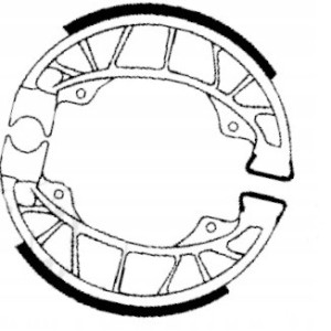 SZCZĘKI HAMULCOWE EBC DO MOTOCYKLA PIAGGIO ZIP 25 ZIP25 DT 1997-2005