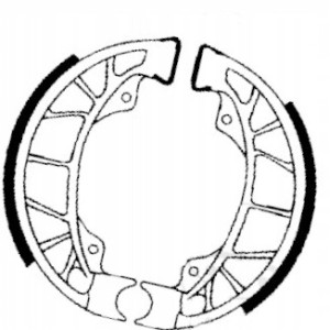 SZCZĘKI HAMULCOWE EBC DO MOTOCYKLA PIAGGIO TPH 125 TPH125 TYPHOON 1995-2003