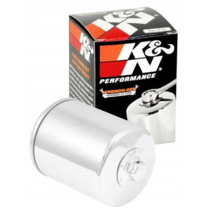 FILTR OLEJU K&N KN 171C HARLEY CHROMOWANY