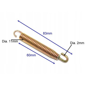 SPRĘŻYNY DO WYDECHU TŁUMIKA MOTOCYKLA 83mm 4sztuki