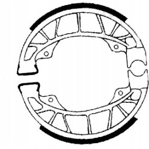 SZCZĘKI HAMULCOWE EBC DO MOTOCYKLA PIAGGIO SKR 125 SKR125 SKIPPER 1994-1997
