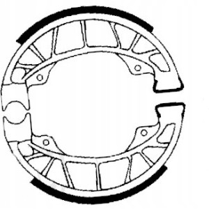 SZCZĘKI HAMULCOWE EBC DO MOTOCYKLA PIAGGIO HEXAGON 125 HEXAGON125 2T 97-98