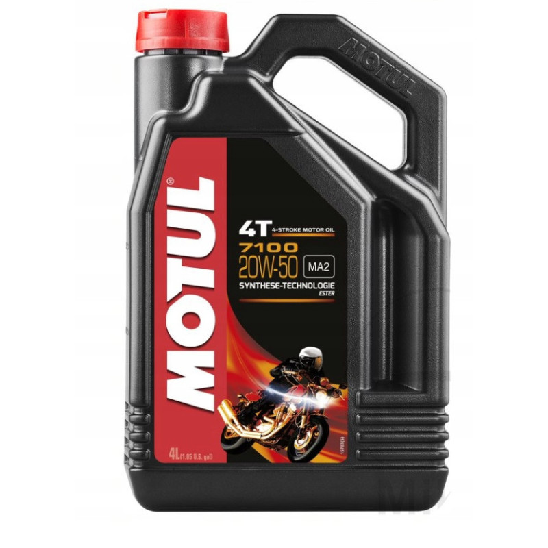 OLEJ MOTOCYKLOWY MOTUL 7100 20W50 4L MA2 ESTER 4T