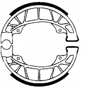 SZCZĘKI HAMULCOWE EBC DO MOTOCYKLA DERBI ATLANTIS 50 ATLANTIS50 AC 2002-13