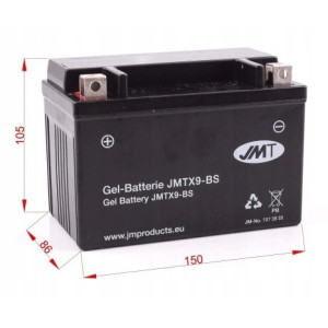 AKUMULATOR ŻELOWY JMT YTX9-BS NIEMIECKI GEL HONDA